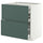 METOD / MAXIMERA base cb 2 frnts/2 low/1 md/1 hi drw, white/Aspudden dark grey-green, 80x60 cm