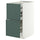 METOD / MAXIMERA base cb 2 frnts/2 low/1 md/1 hi drw, white/Aspudden dark grey-green, 40x60 cm