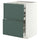 METOD / MAXIMERA base cb 2 frnts/2 low/1 md/1 hi drw, white/Aspudden dark grey-green, 60x60 cm