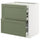 METOD / MAXIMERA base cb 2 frnts/2 low/1 md/1 hi drw, white/Axstad grey-green, 80x60 cm