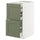 METOD / MAXIMERA base cb 2 frnts/2 low/1 md/1 hi drw, white/Axstad grey-green, 40x60 cm