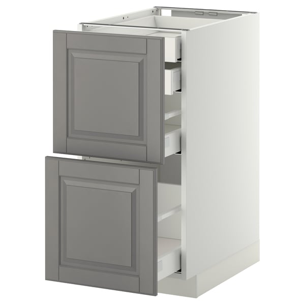 METOD / MAXIMERA - METOD / MAXIMERA Base cb 2 frnts/2 low/1 md/1 hi drw, white/Bodbyn grey, 40x60 cm