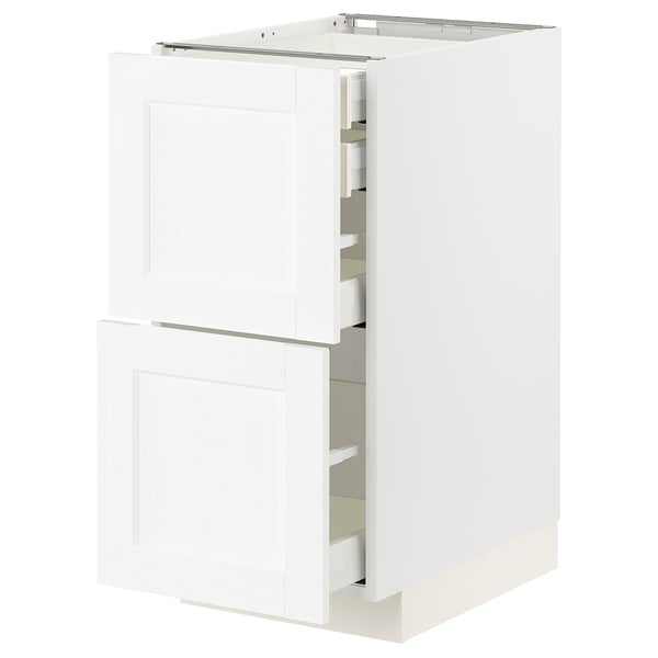 METOD / MAXIMERA base cb 2 frnts/2 low/1 md/1 hi drw, Width: 40.0 cmDepth: 61.9 cmHeight: 88.0 cmFrame depth: 60.0 cmFrame height: 80.0 cm