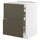 METOD / MAXIMERA base cb 2 frnts/2 low/1 md/1 hi drw, white/Havstorp brown-beige, 60x60 cm