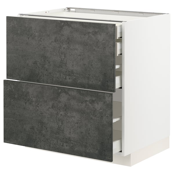 METOD / MAXIMERA - Mob 2front/2casset bass/1med/1alt, 80x60 cm