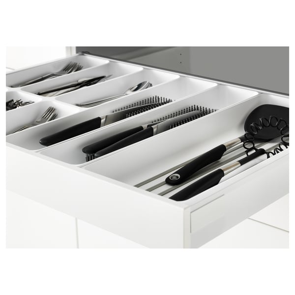 METOD / MAXIMERA - METOD / MAXIMERA Base cb 2 frnts/2 low/1 md/1 hi drw, white/Ringhult white, 80x60 cm