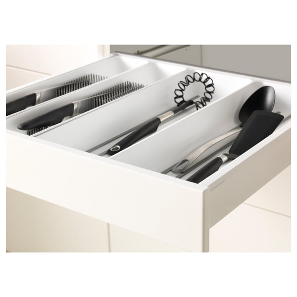 METOD / MAXIMERA - METOD / MAXIMERA Base cb 2 frnts/2 low/1 md/1 hi drw, white/Veddinge white, 60x60 cm