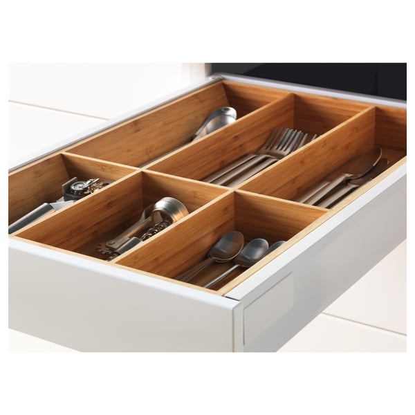 METOD / MAXIMERA Mob 2front/2casset bass/1med/1alt - nero/Brokhult grigio chiaro 40x60 cm , 40x60 cm