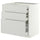METOD / MAXIMERA base cb 3 frnts/2 low/1 md/1 hi drw, white/Aspudden light grey, 80x60 cm