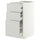 METOD / MAXIMERA base cb 3 frnts/2 low/1 md/1 hi drw, white/Aspudden light grey, 40x60 cm