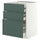 METOD / MAXIMERA base cb 3 frnts/2 low/1 md/1 hi drw, white/Aspudden dark grey-green, 60x60 cm