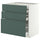 METOD / MAXIMERA base cb 3 frnts/2 low/1 md/1 hi drw, white/Aspudden dark grey-green, 80x60 cm