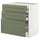 METOD / MAXIMERA base cb 3 frnts/2 low/1 md/1 hi drw, white/Axstad grey-green, 80x60 cm