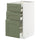 METOD / MAXIMERA base cb 3 frnts/2 low/1 md/1 hi drw, white/Axstad grey-green, 40x60 cm