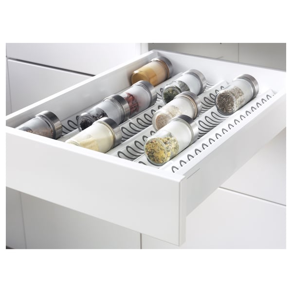 METOD / MAXIMERA base cb 3 frnts/2 low/1 md/1 hi drw, white/Bodbyn off-white, 40x60 cm