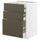 METOD / MAXIMERA base cb 3 frnts/2 low/1 md/1 hi drw, white/Havstorp brown-beige, 60x60 cm