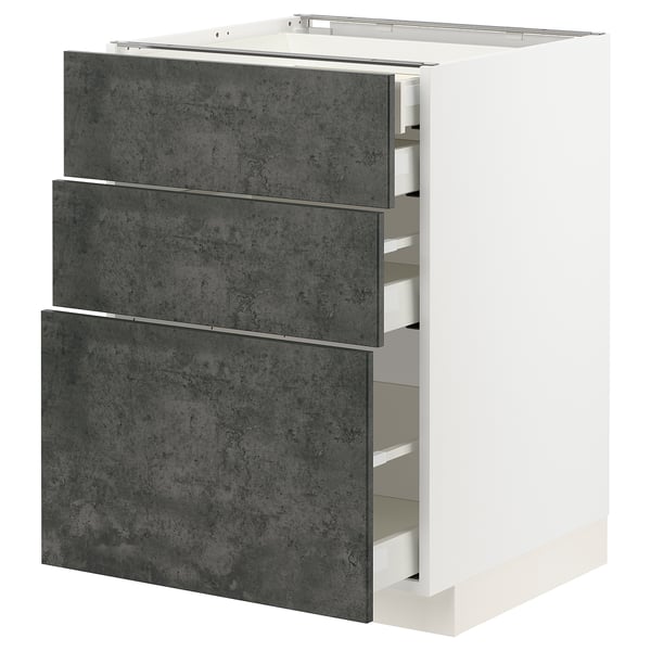 METOD / MAXIMERA - Mob 3front/2casset bass/1med/1alt, 60x60 cm