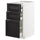 METOD / MAXIMERA base cb 3 frnts/2 low/1 md/1 hi drw, white/Lerhyttan black stained, 40x60 cm