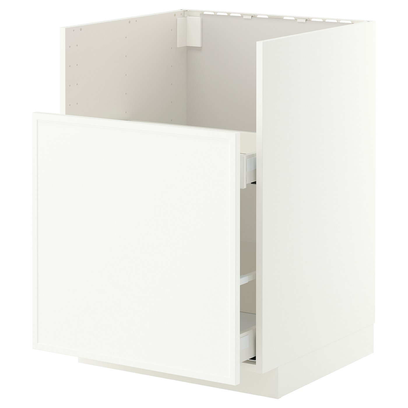 METOD / MAXIMERA base cab f TALLSJÖN sink, white/Aspudden matt white, 60x60 cm