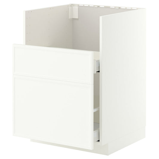 METOD / MAXIMERA base cab f TALLSJÖN sink, white/Aspudden matt white, 60x60 cm