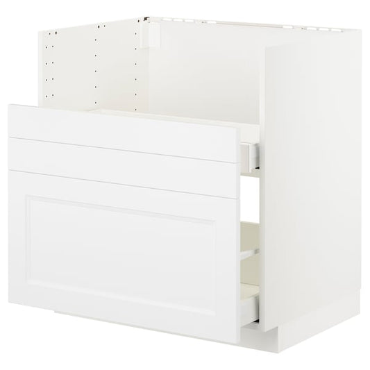 METOD / MAXIMERA - METOD / MAXIMERA Base cab f TALLSJÖN sink, white/Axstad matt white, 80x60 cm