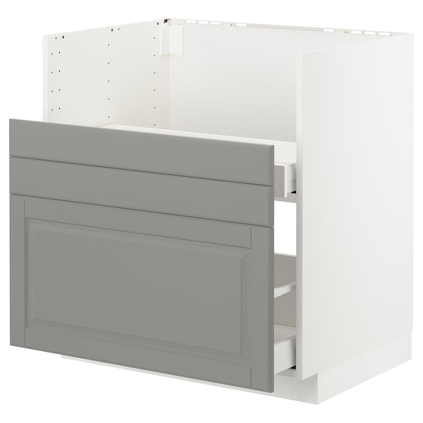 METOD / MAXIMERA - Base cab f TALLSJÖN sink, white/Bodbyn grey, 80x60 cm
