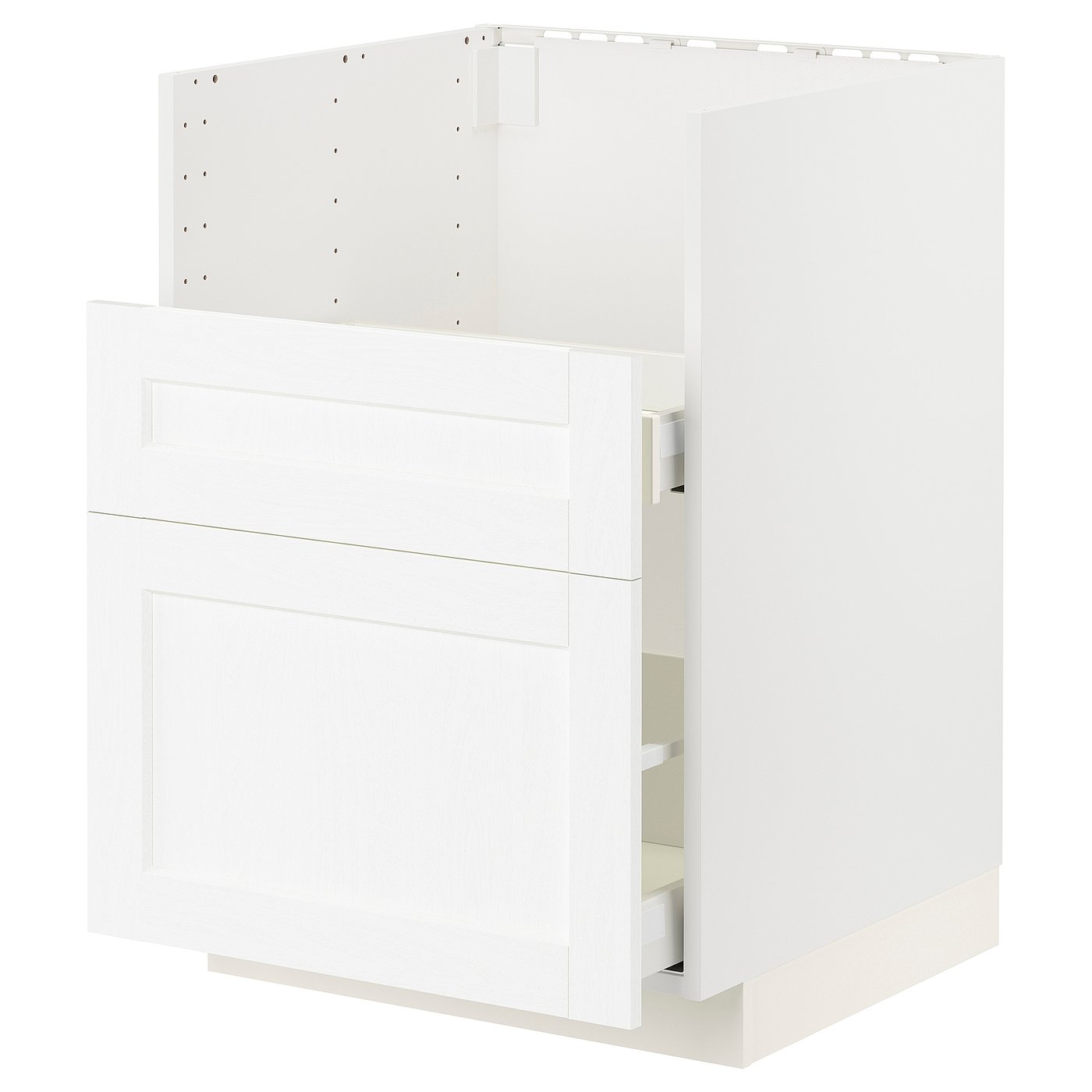 METOD / MAXIMERA base cab f TALLSJÖN sink, white Enköping/white wood effect, 60x60 cm
