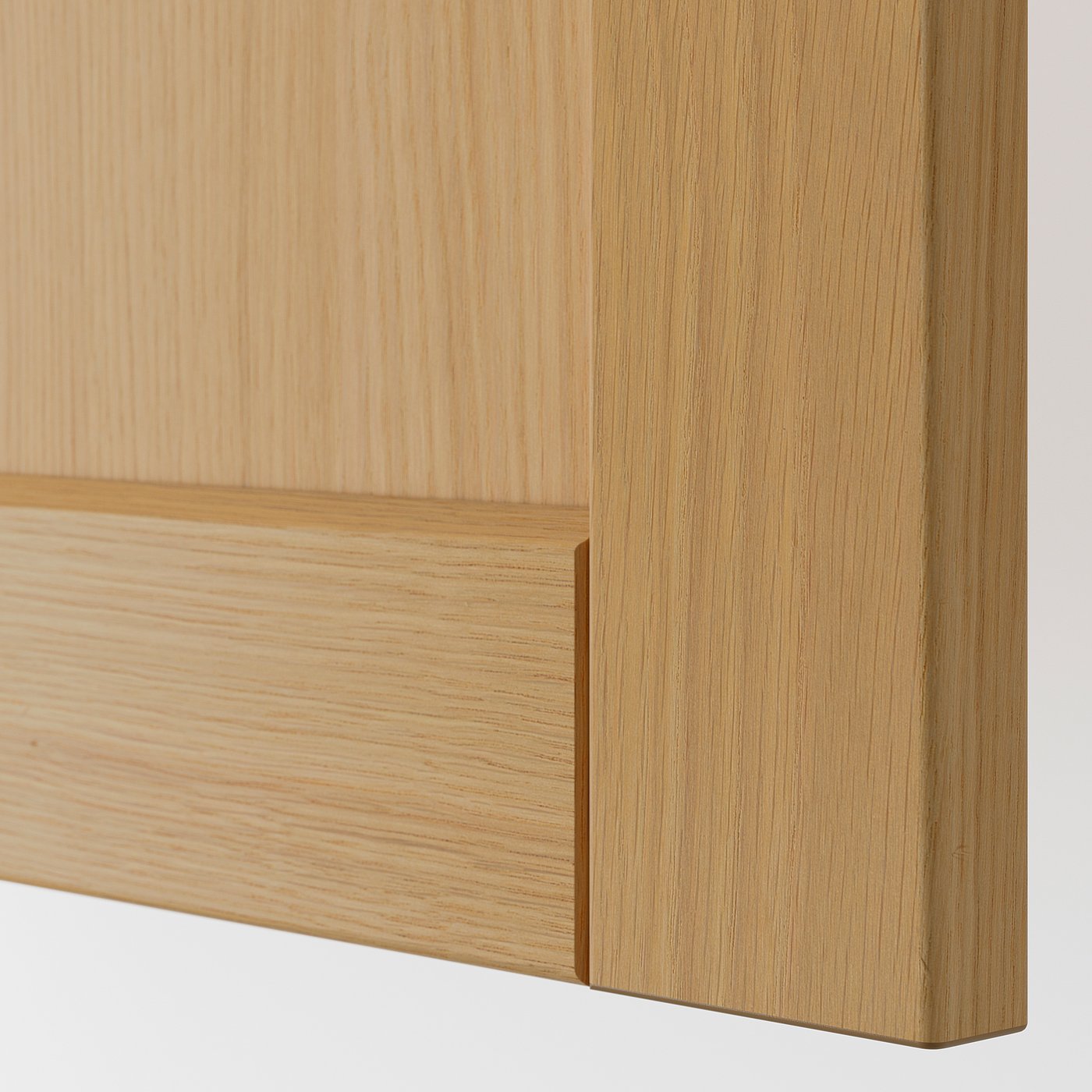 METOD / MAXIMERA base cab f TALLSJÖN sink, white/Forsbacka oak, 60x60 cm