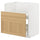 METOD / MAXIMERA - METOD / MAXIMERA Base cab f TALLSJÖN sink, white/Forsbacka oak, 80x60 cm