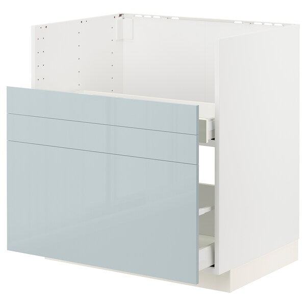METOD / MAXIMERA base cab f TALLSJÖN sink, white/Kallarp light grey-blue