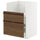 METOD / MAXIMERA base cab f TALLSJÖN sink, white/Stensta dark brown ash veneer, 60x60 cm