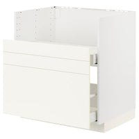 METOD / MAXIMERA base cab f TALLSJÖN sink, white/Vallstena white, 80x60 cm