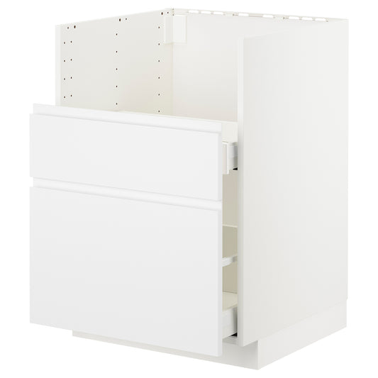 METOD / MAXIMERA base cab f TALLSJÖN sink, white/Voxtorp matt white, 60x60 cm
