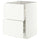 METOD / MAXIMERA base cb 2 fronts/2 high drawers, white/Aspudden matt white, 60x60 cm