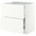 METOD / MAXIMERA base cb 2 fronts/2 high drawers, white/Aspudden matt white, 80x60 cm