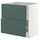 METOD / MAXIMERA base cb 2 fronts/2 high drawers, white/Aspudden dark grey-green, 80x60 cm