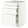 METOD / MAXIMERA base cab 4 frnts/4 drawers, white/Aspudden matt white, 60x60 cm