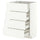 METOD / MAXIMERA base cab 4 frnts/4 drawers, white/Aspudden matt white, 60x37 cm