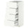 METOD / MAXIMERA base cab 4 frnts/4 drawers, white/Aspudden matt white, 40x37 cm
