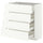 METOD / MAXIMERA base cab 4 frnts/4 drawers, white/Aspudden matt white, 80x37 cm