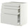 METOD / MAXIMERA base cab 4 frnts/4 drawers, white/Aspudden light grey, 80x60 cm