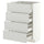 METOD / MAXIMERA base cab 4 frnts/4 drawers, white/Aspudden light grey, 60x37 cm