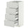 METOD / MAXIMERA base cab 4 frnts/4 drawers, white/Aspudden light grey, 40x37 cm