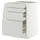 METOD / MAXIMERA base cab 4 frnts/4 drawers, white/Aspudden light grey, 60x60 cm