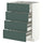 METOD / MAXIMERA base cab 4 frnts/4 drawers, white/Aspudden dark grey-green, 60x37 cm