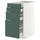 METOD / MAXIMERA base cab 4 frnts/4 drawers, white/Aspudden dark grey-green, 40x60 cm