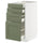 METOD / MAXIMERA base cab 4 frnts/4 drawers, white/Axstad grey-green, 40x60 cm