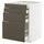 METOD / MAXIMERA base cab 4 frnts/4 drawers, white/Havstorp brown-beige, 60x60 cm