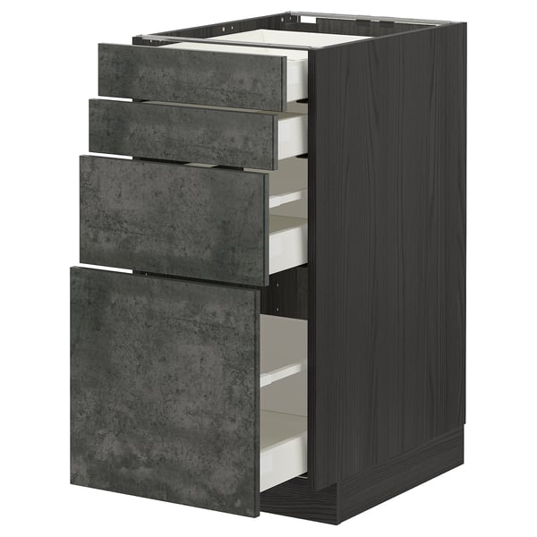 METOD / MAXIMERA - Cabinet/4 fronts/4 drawers , 40x60 cm