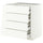 METOD / MAXIMERA base cb 4 frnts/2 low/3 md drwrs, white/Aspudden matt white, 80x60 cm